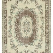 Anatolian Handwoven One-of-a-Kind 1980s Beige Rug 182 cm x 290 cm