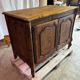 Solid oak two-door sideboard