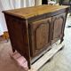 Solid oak two-door sideboard