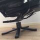 Armchair Scandinavian lounge swivel and tilt and his ottoman Unico 1970 Denmark