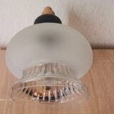 Eastern European mid century hand-blown glass wall sconce lamp 1970s