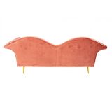 Pink 3-seater sofa