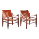 Pair of Safari armchairs