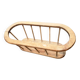 Wooden magazine rack, Scandinavian style