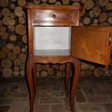 Walnut bedside table