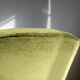 Art Deco green velvet toadstool armchair
