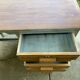Children's desk in wood, patinated gray