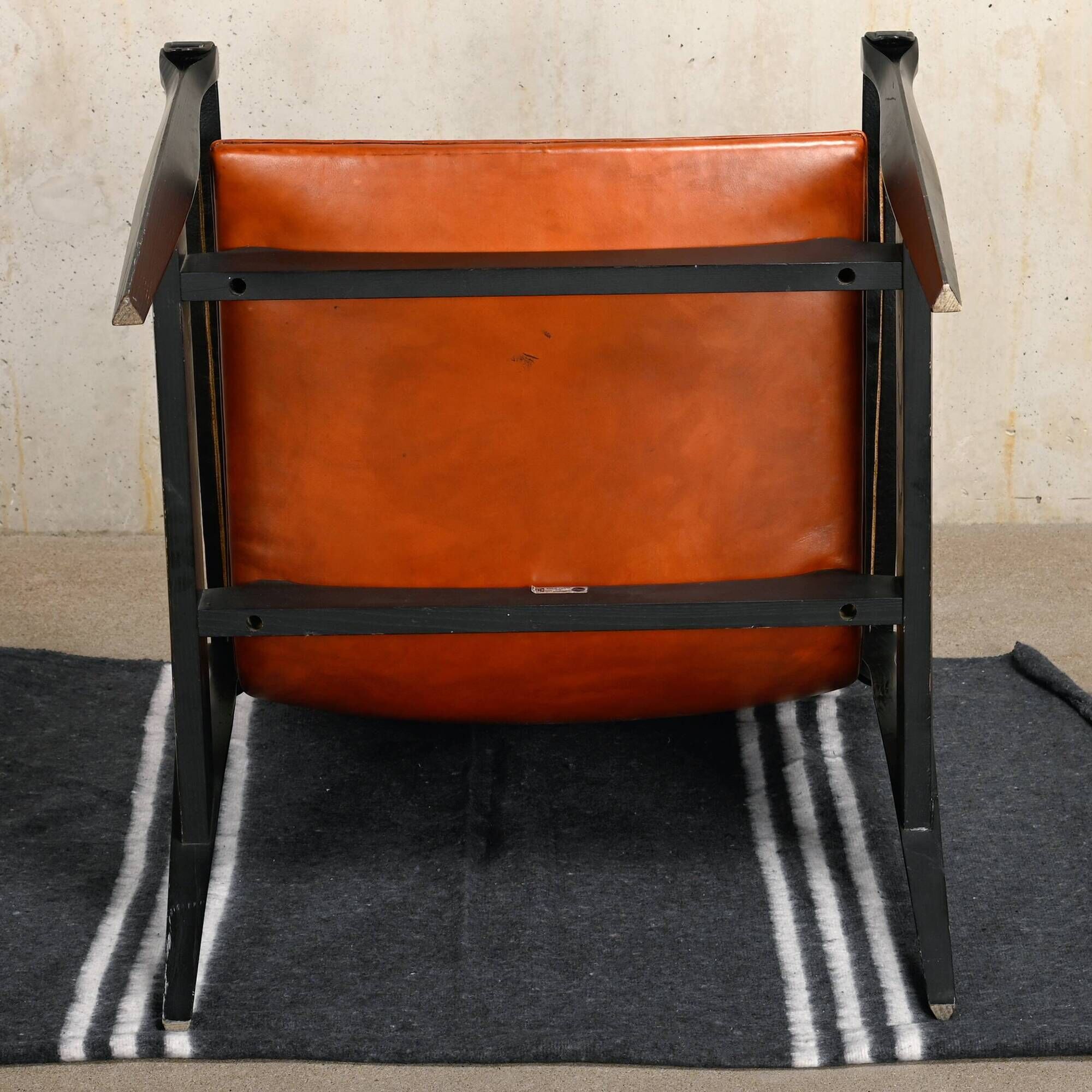 Karen & Ebbe Clemmensen Safari Chair in leather for Fritz Hansen, Denmark