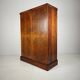 English Art Deco Light Burr Walnut Compactom Gentleman's Wardrobe