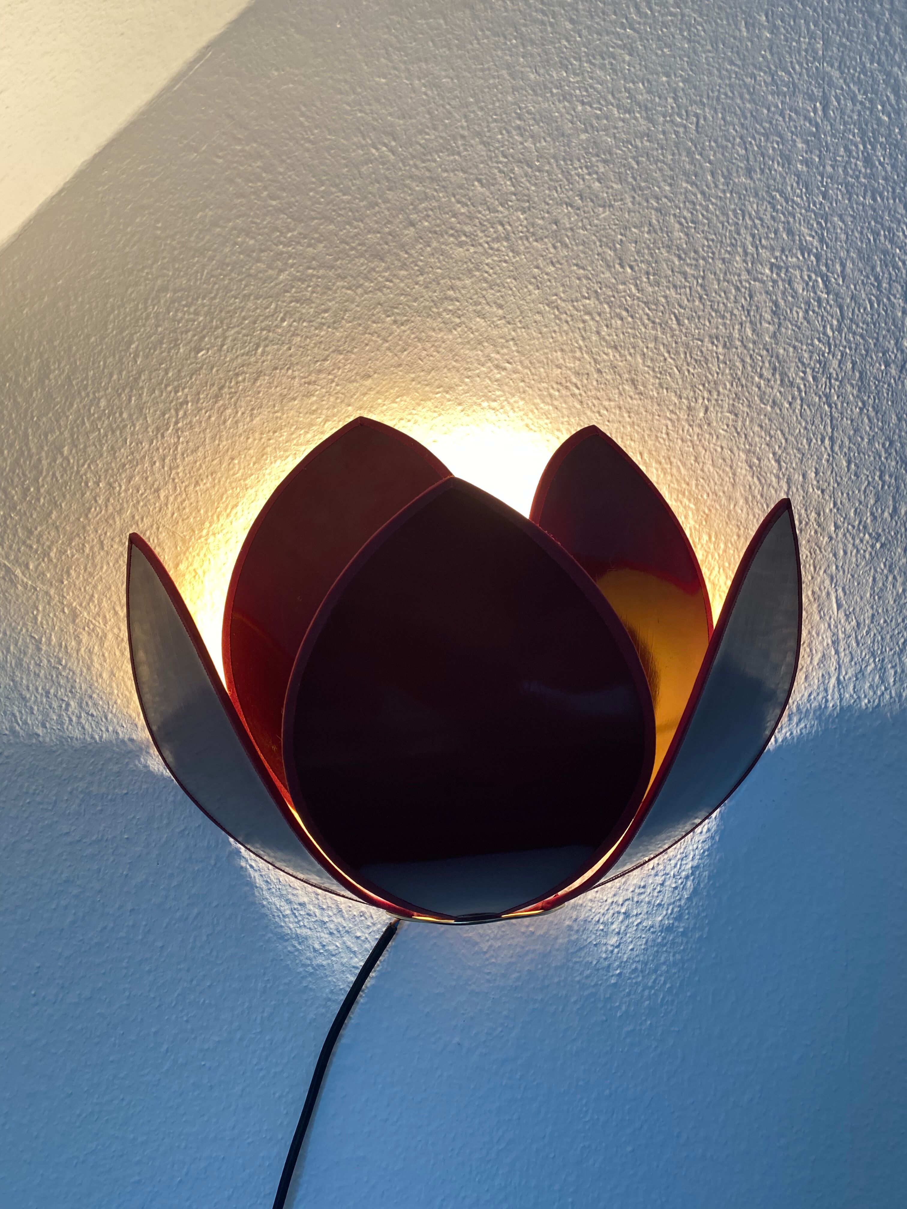 Lotus flower sconces