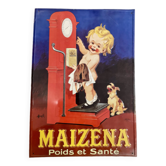 Enameled advertising sign Maïzena