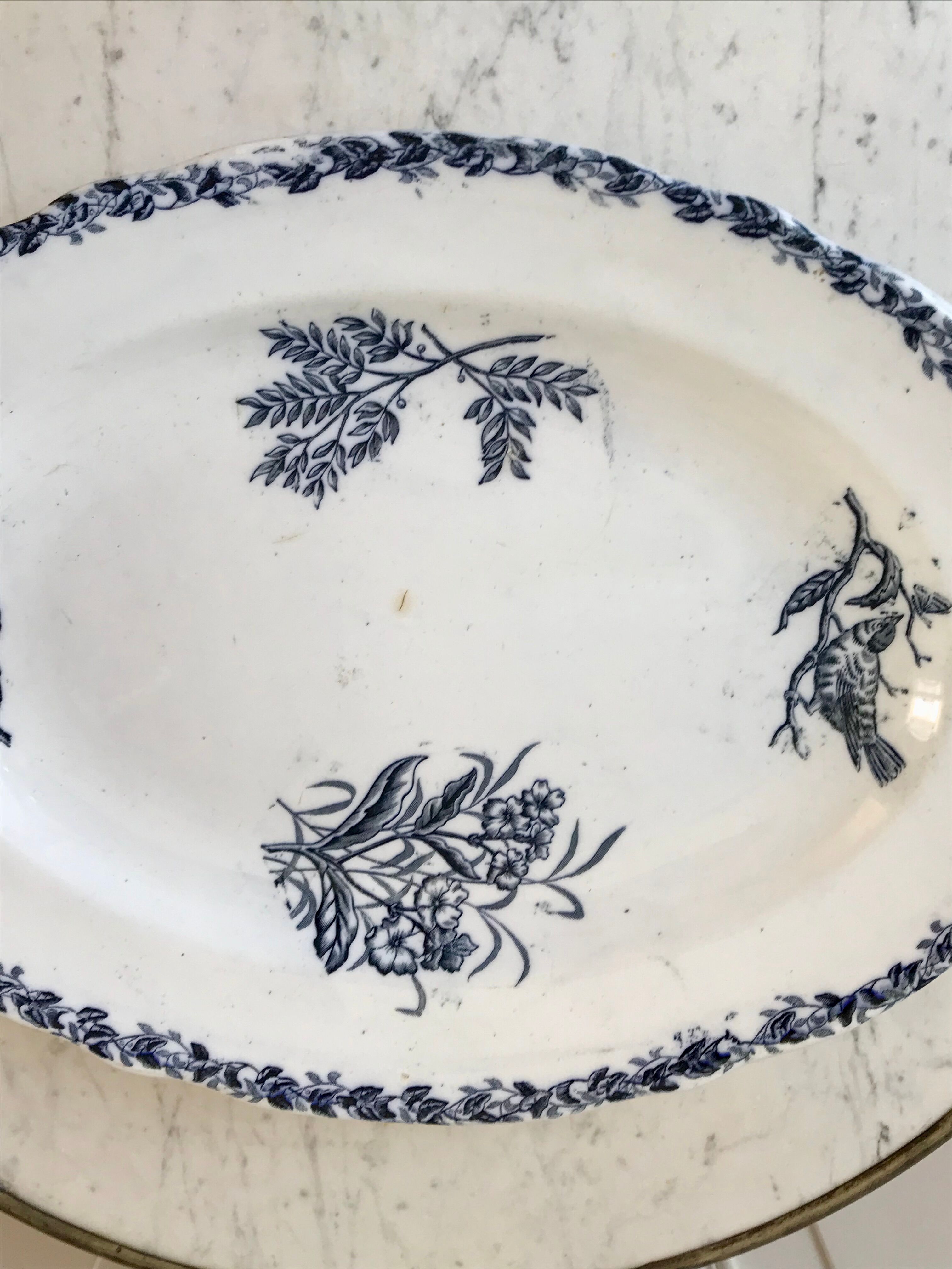 Oval dish Terre de Fer early nineteenth