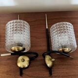 Pair of wall lights from the 50s-60s.