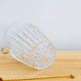 Crystal ice bucket and spoon thereof