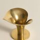 Art Deco Brass Calla Lily Candle Holder by Carl-Einar Borgström for Ystad-Metall