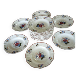 21 old Sarreguemines soup plates