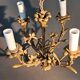 Lustre en bronze doré à 4 branches néoclassique, Circa 1940/1950.