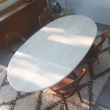 Roche Bobois travertine table