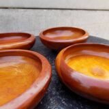 Set of 4 wooden bowls - cups
