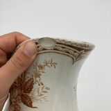 Faience pitcher Creil and Montereau Rinceaux