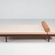 Danish daybed in teak and fabric, mid-century Denmark 1960