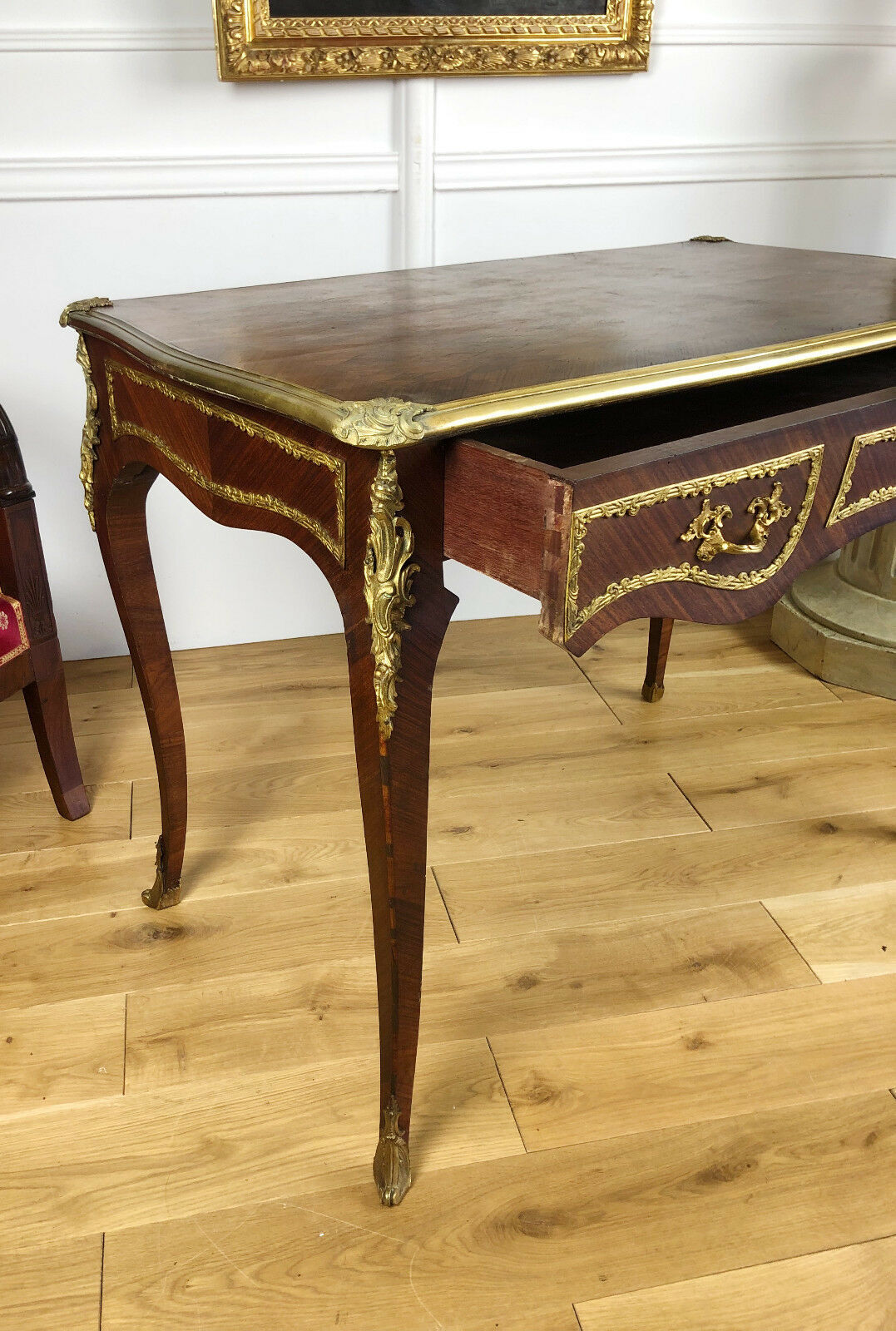 Desk flat time Napoleon III style Louis XV