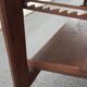 Drawing table wood and vintage metal