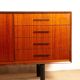 Modernist enfilade, 180 cm, French, Rosewood, Tricoire and Vecchione.