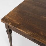French rustic mid-century side table in wood ca. 1850