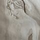 Signed watercolour monochrome painting "Hammam" of a female portrait.