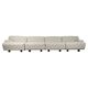Canapé modulable Fiandra en tissu à carreaux crème par Vico Magistretti pour Cassina