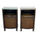Pair of English oak bedside tables from the 1950s.