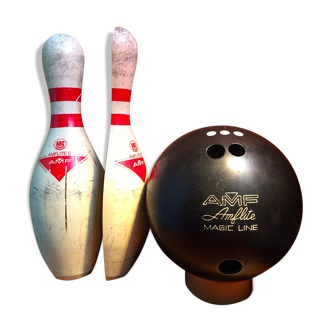 Boule de bowling avec 2 demi-quilles Amf Magic Line