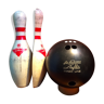 Boule de bowling avec 2 demi-quilles Amf Magic Line