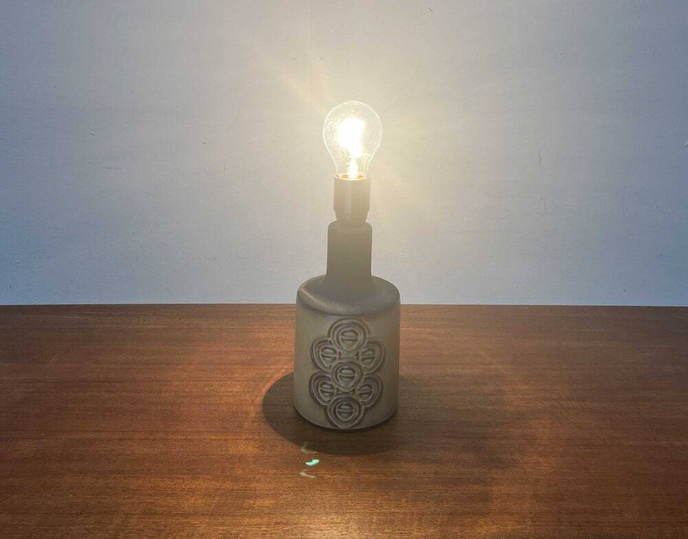 Mid-century Danish studio ceramic table lamp by Frank Keramik, 1960s.