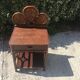Paire de table de chevet en rotin