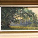 Ancient forest and landscape painting