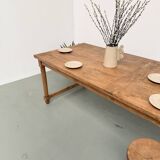 Table de ferme en hêtre XL