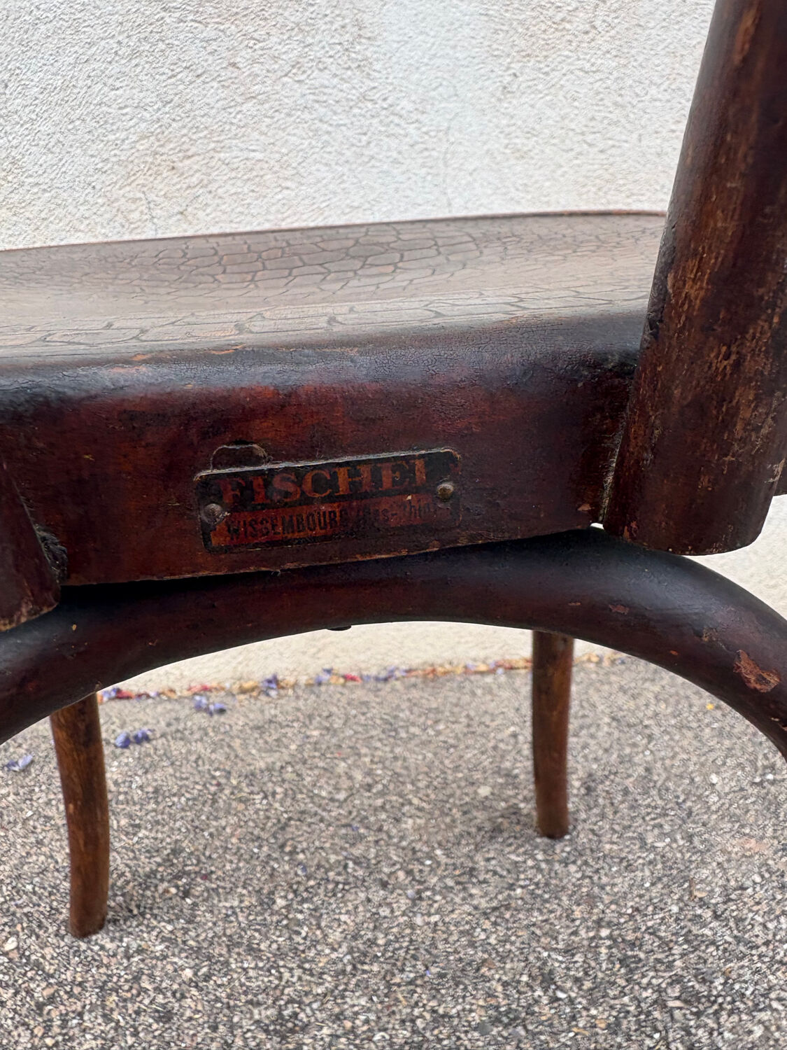 Fischel crocodile bistro chair