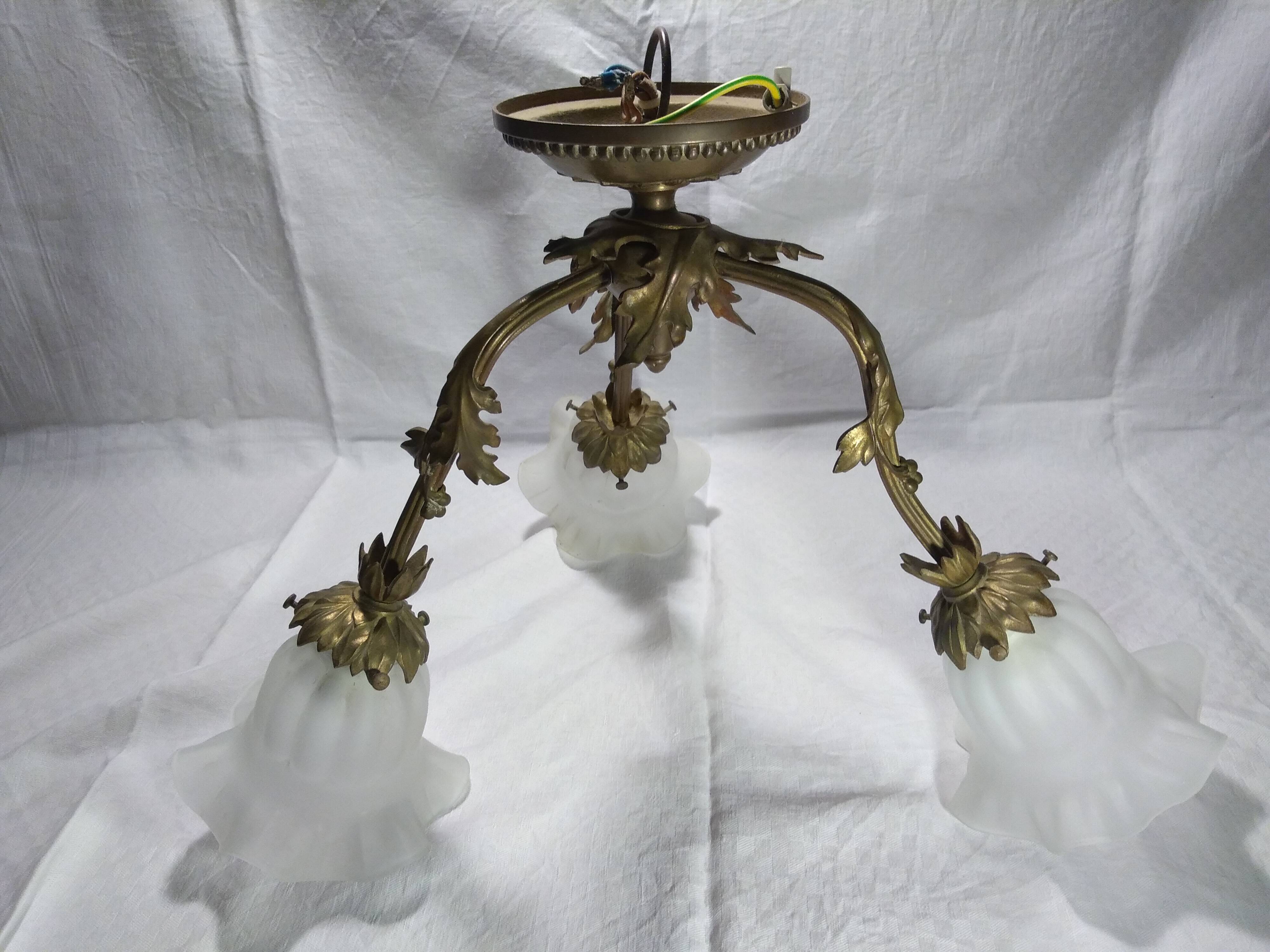 Old art nouveau chandelier