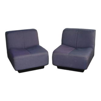 Pair of vintage Strafor seats