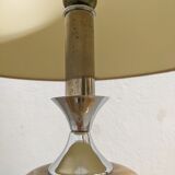 Living room lamp in onyx and chrome metal of the 70s