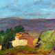 Tableau study Pastel attr. Ed. Pannetier (1884-1965) sunny countryside