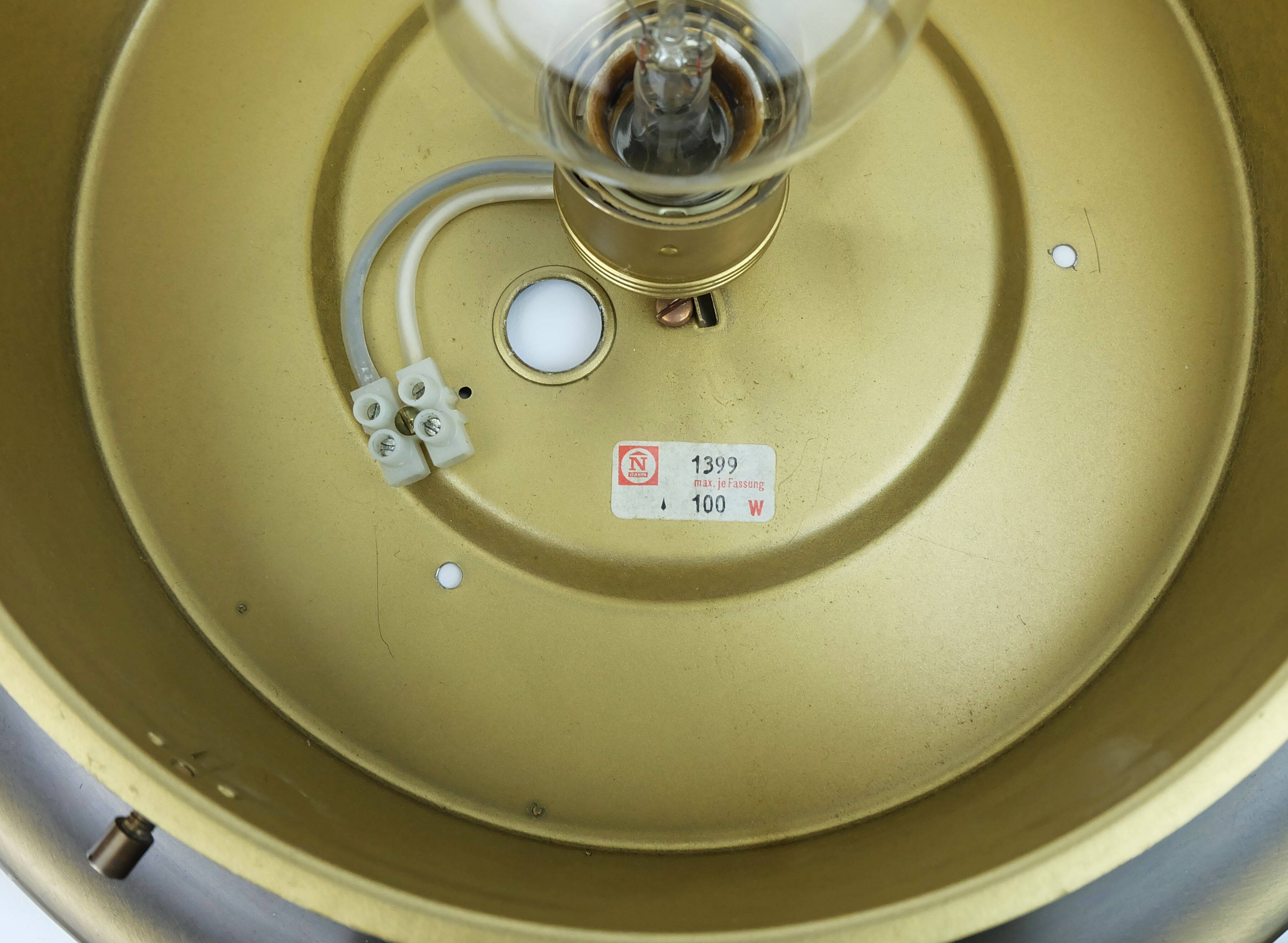 beautiful mid century CEILING FIXTURE plafoniere flush mount 1970