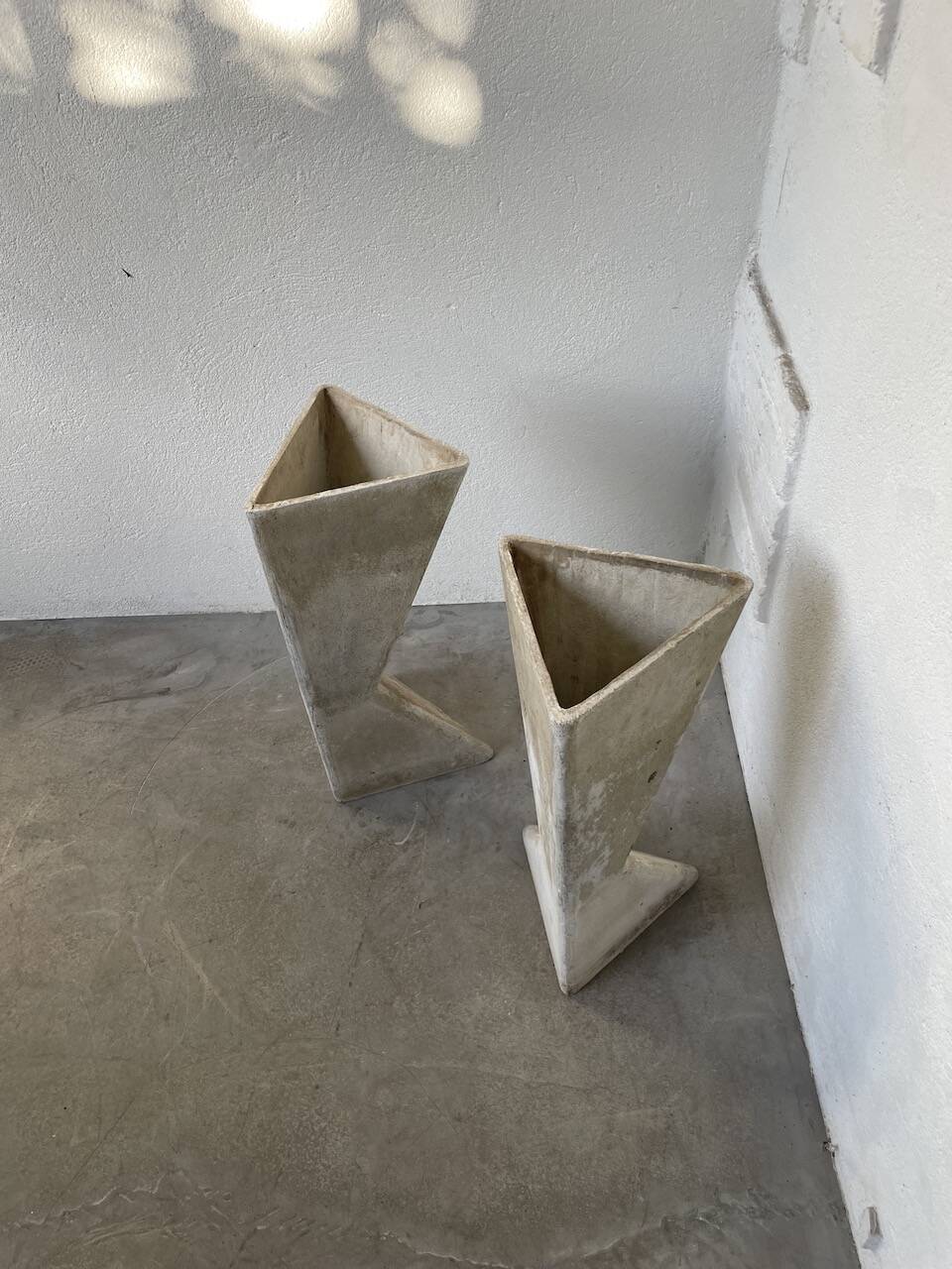 Planters jardinières fibrociment triangulaires