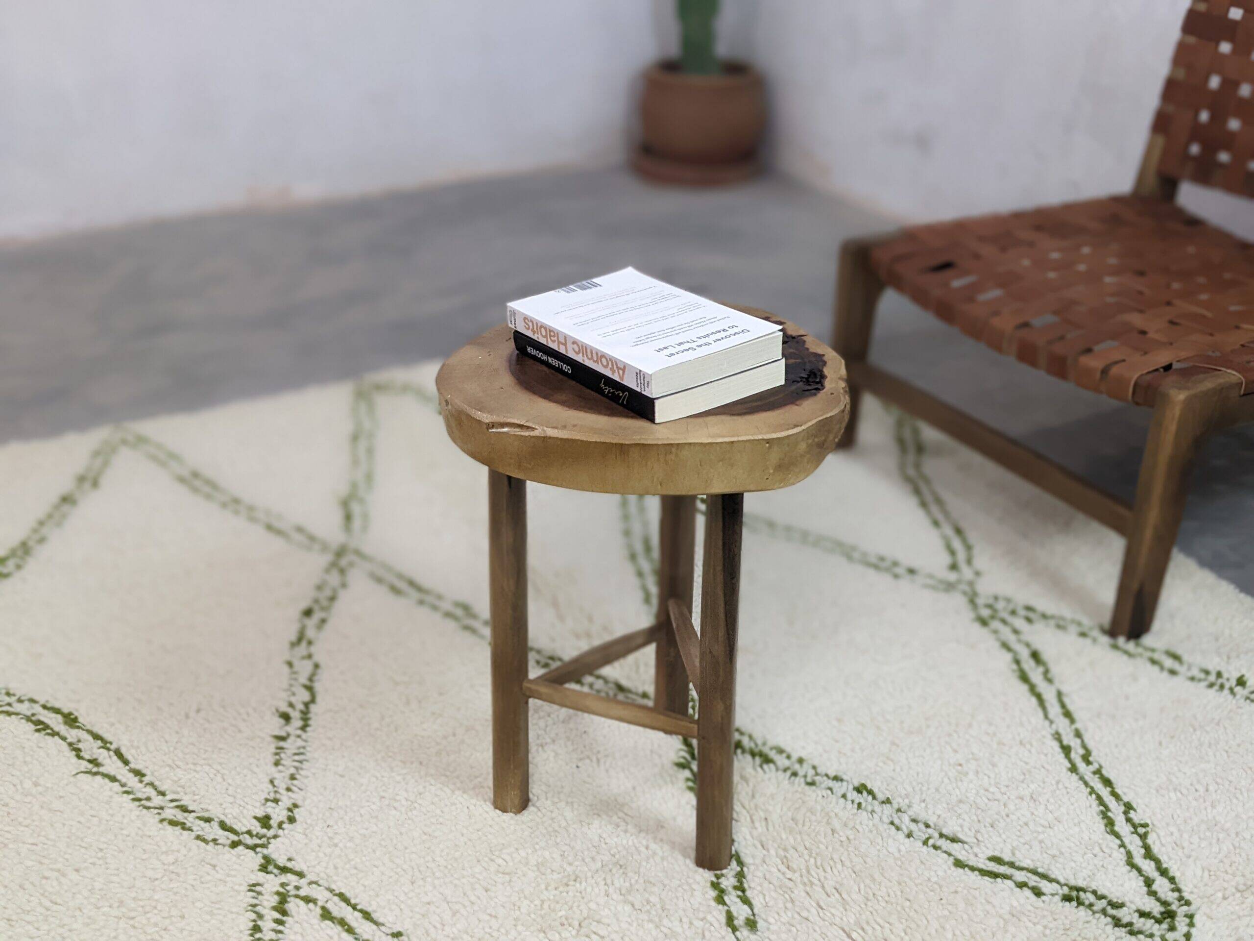 Walnut wood table