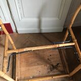 Rattan side table