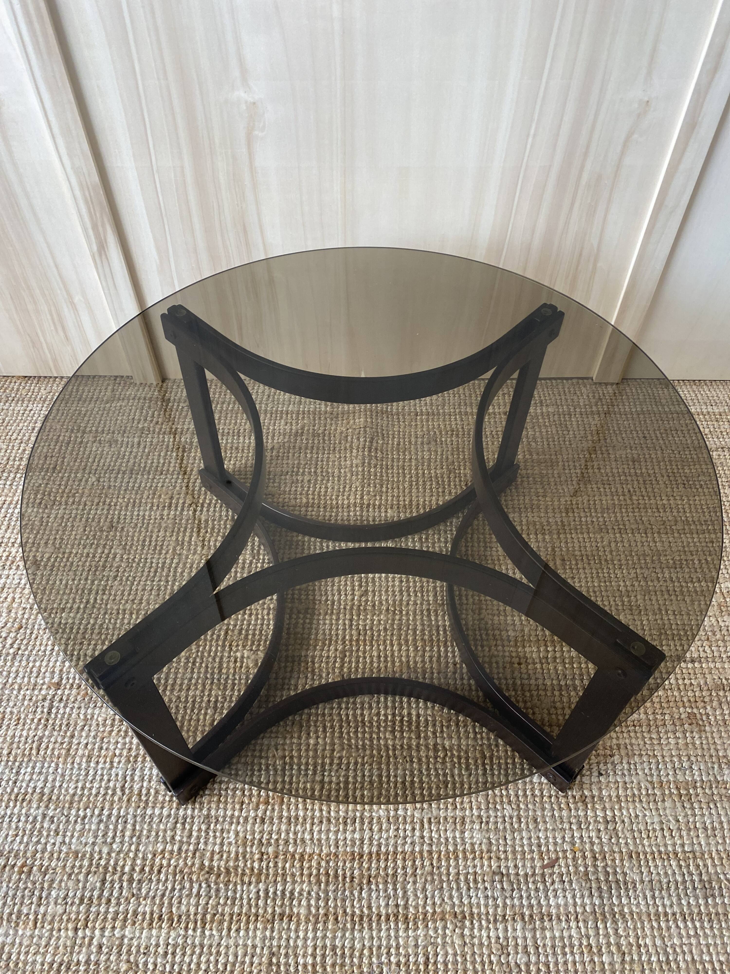 Glass & wood coffee table - Ingmar Relling