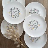 Dessert plates Gien "Marie-Claire"