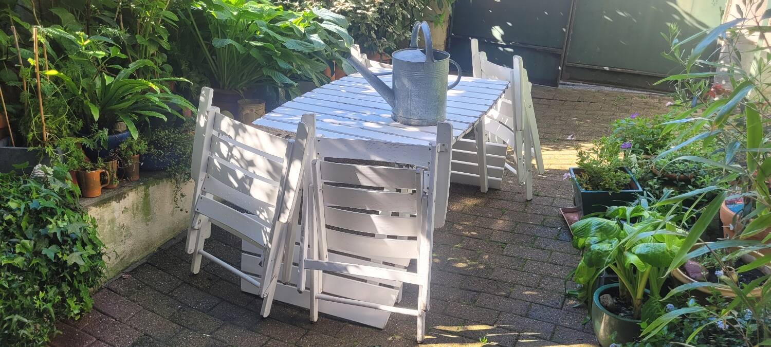 70s wooden garden furniture